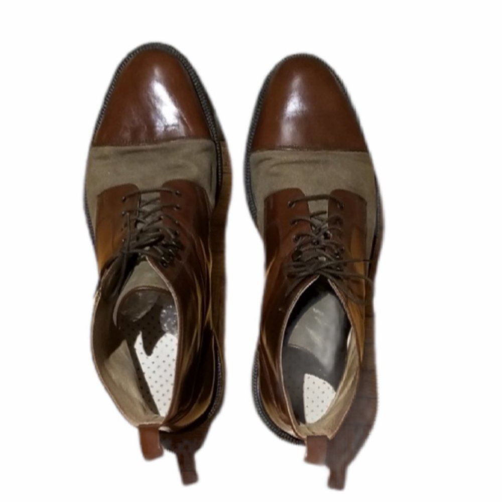 Men's IDEA Leather & Canvas Boots (Size 11.5/12) - Picture 10 of 12